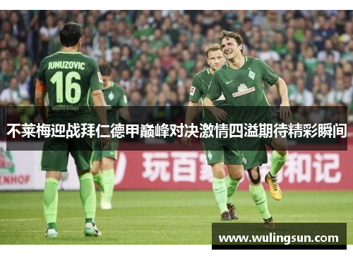 不莱梅迎战拜仁德甲巅峰对决激情四溢期待精彩瞬间