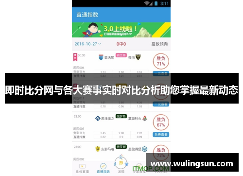 即时比分网与各大赛事实时对比分析助您掌握最新动态